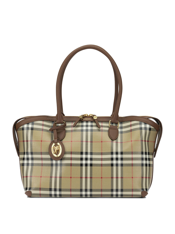 Burberry Tote Check Borse a Spalla e Tracolla - Beige | 638a5b82ad8ea7e4a82c30ae835a7293317dd512