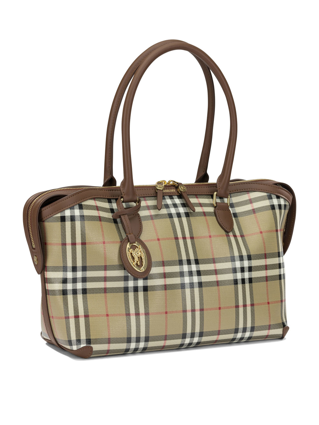 Burberry Tote Check Borse a Spalla e Tracolla - Beige | 2d61cb1a00173a872e497ce7f5d28f7128ac1b89