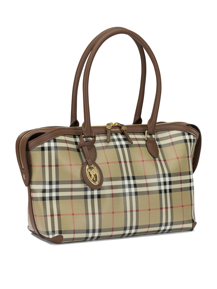 Burberry Tote Check Borse a Spalla e Tracolla - Beige | 2d61cb1a00173a872e497ce7f5d28f7128ac1b89
