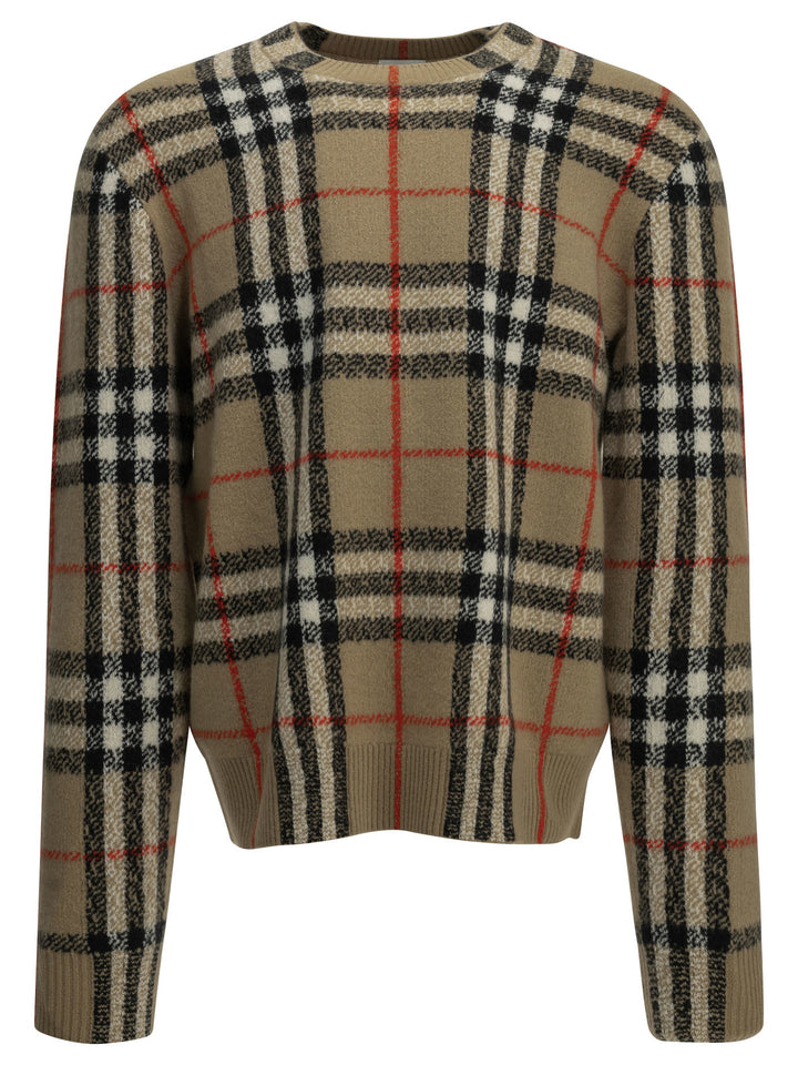 Burberry Check Knitwear - Beige | 6f174de1dc8d1706b07c426333ca0a23734fa270