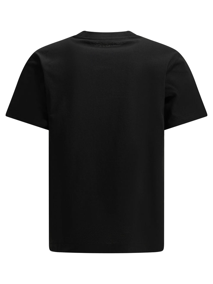 Burberry Crewneck T-Shirt With Appliqué T-shirts - Nero | 0fa21a6601db18f47a2460949b1e92dee0ffb9d5