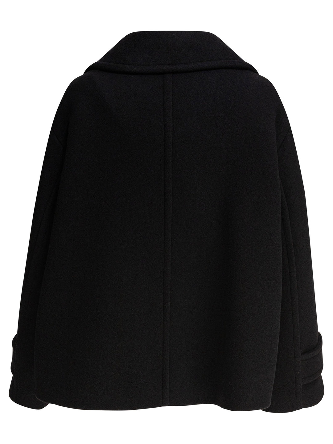 Chloé Short Wool Coat Jackets and Coats - Nero | 05f27408a723cc964ef421f4cfdfbd42c9c21d4c