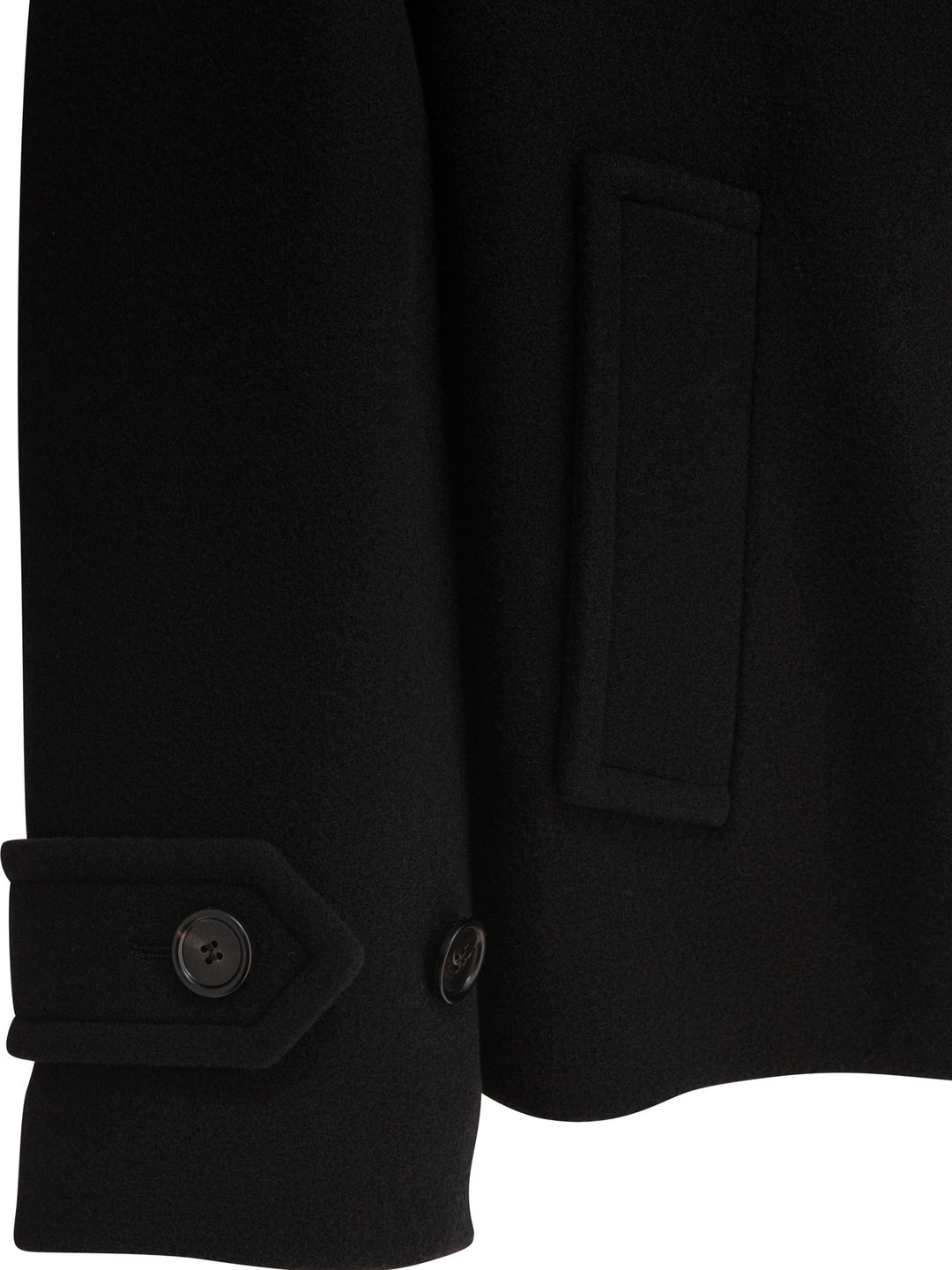 Chloé Short Wool Coat Jackets and Coats - Nero | 05a0abdc6e6505fd114de42c8e93aaae9e4a4e2f