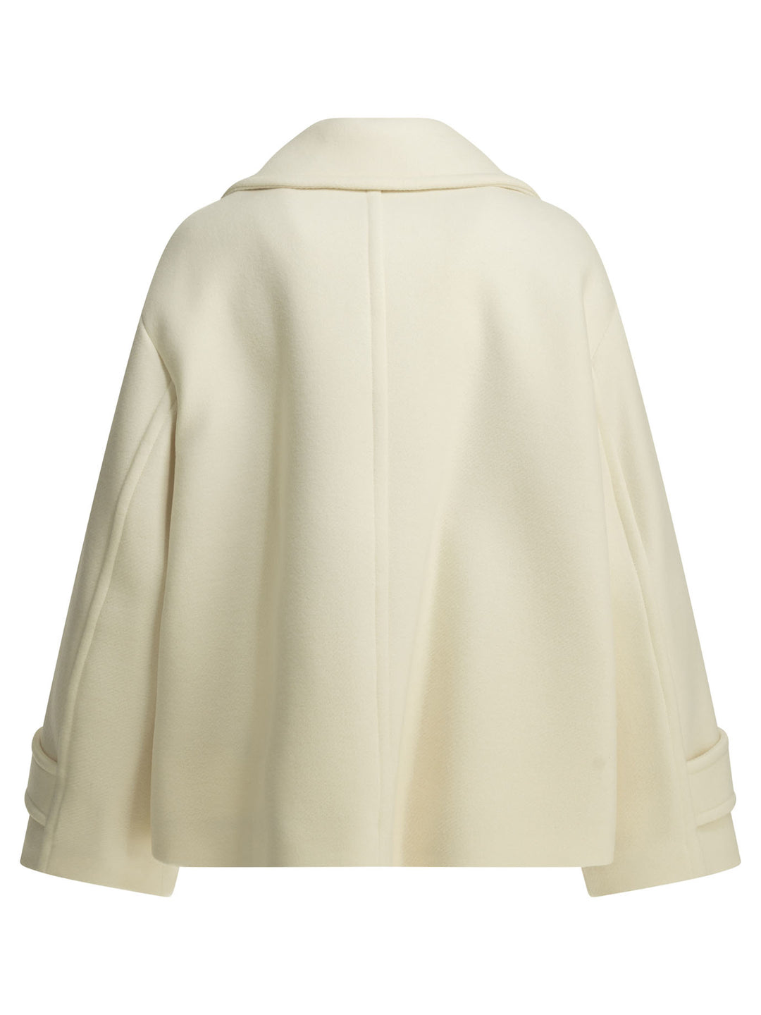 Chloé Short Wool Coat Jackets and Coats - Bianco | bf7886ec30d0f0dff6709e70acfd75f819b49125