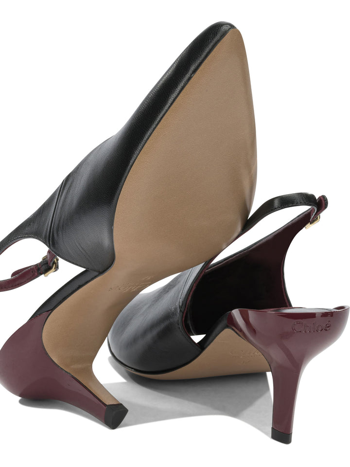 Chloé Suzie 50mm Heeled shoes - Nero | 3def099ee4bb5d01af5f954a2bc4e69630576b1c
