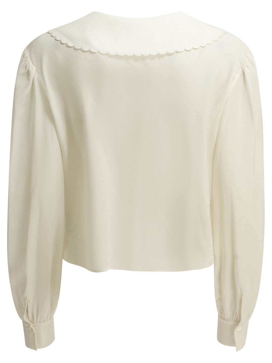 Chloé Casual Silk Shirt Shirts - Bianco | dae01397b6f06add50d5fdf4016daa6a7083ed2c