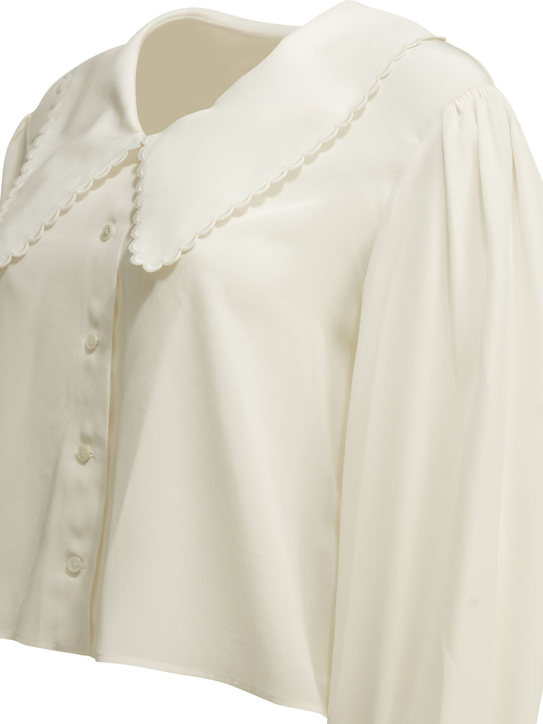 Chloé Casual Silk Shirt Shirts - Bianco | 0b2910af0bcab98e13a6734eceb8beb8a61ac070