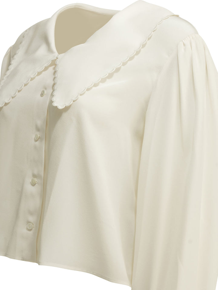 Chloé Casual Silk Shirt Shirts - Bianco | 0b2910af0bcab98e13a6734eceb8beb8a61ac070
