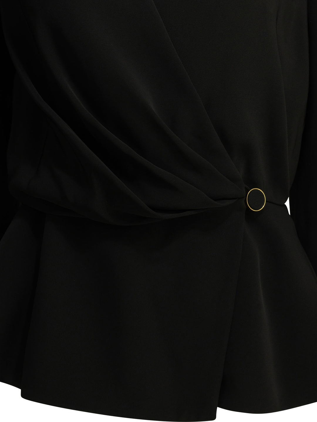 Chloé Casual Draped Top Top - Nero | e8ea20e3329b2fc185ee1bc28f9c0fb70a25c539