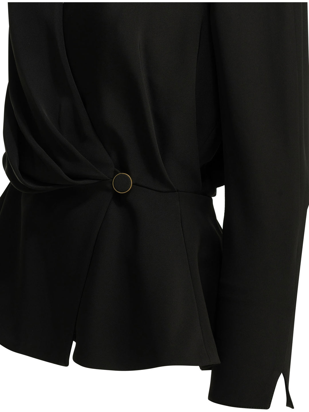 Chloé Casual Draped Top Top - Nero | 0a6022317929d0afae7a58d7825e8bed756a66c2