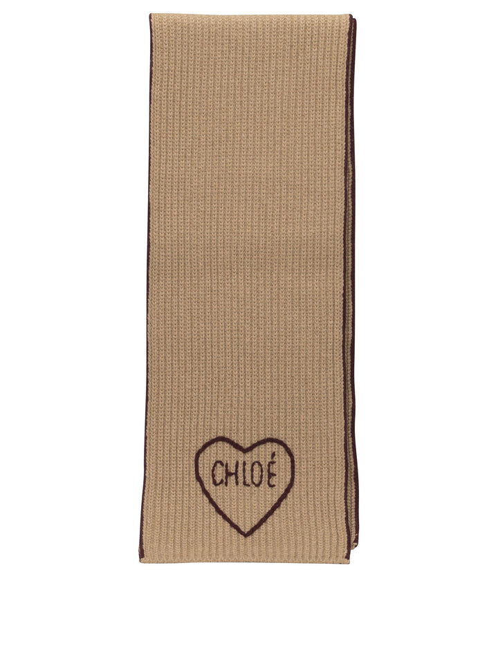 Chloé Encoeur Sciarpe & Foulard - Marrone | 6be504862e4a432096c50a7383955dfe1f78db25
