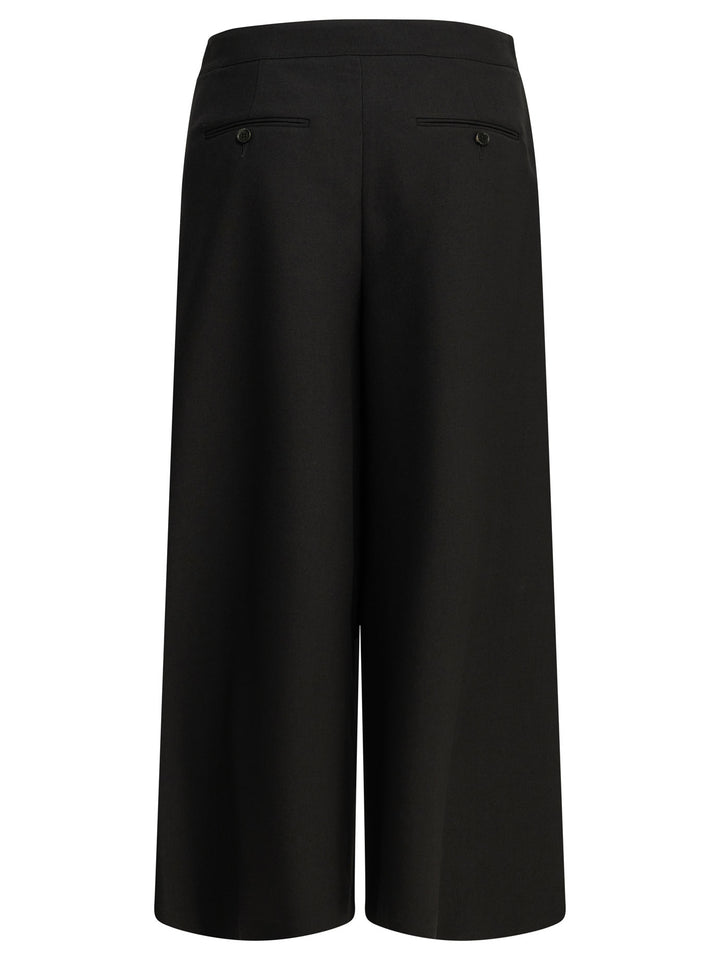 Chloé Wool Tailored Pants Trousers - Nero | 7cdc93d81ee49d7d48de02ccd5aff2b32d2692b7