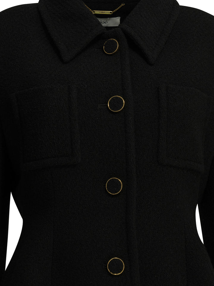 Chloé Wool Blazer Jackets and Coats - Nero | 41e336850b6539e61c4d08f1abac3d35523963bd