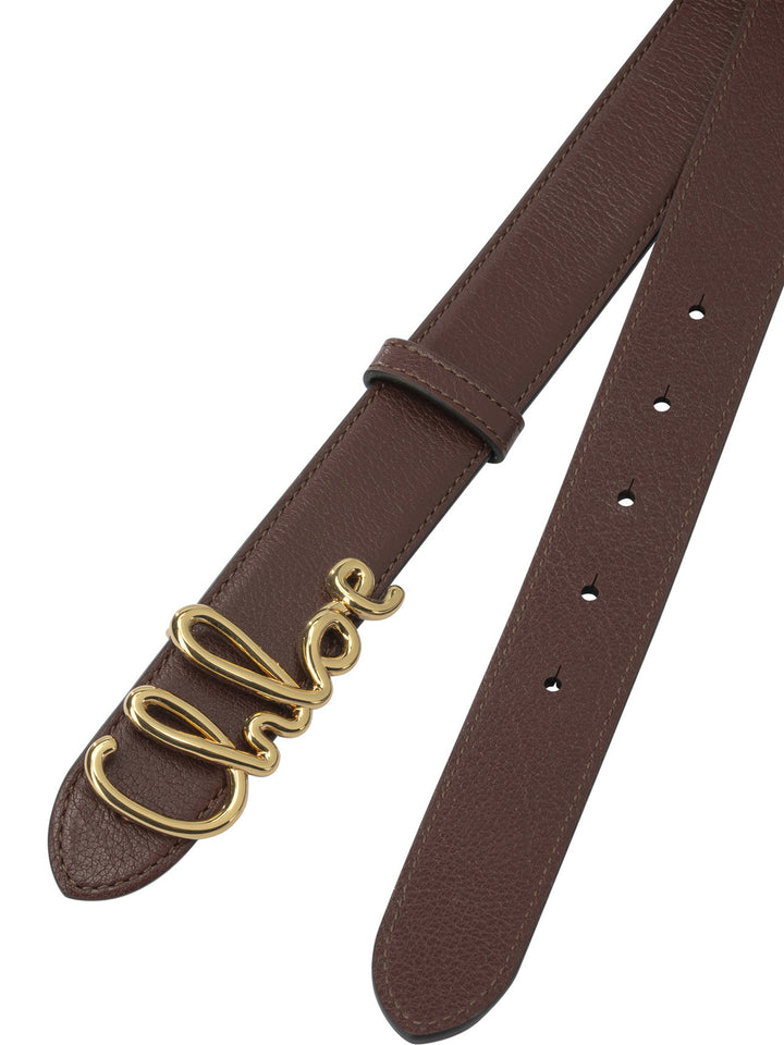 Chloé Chloé Iconic Cinture - Marrone | f035ad6593cb55e1a91887e6be5859edcfa056ba
