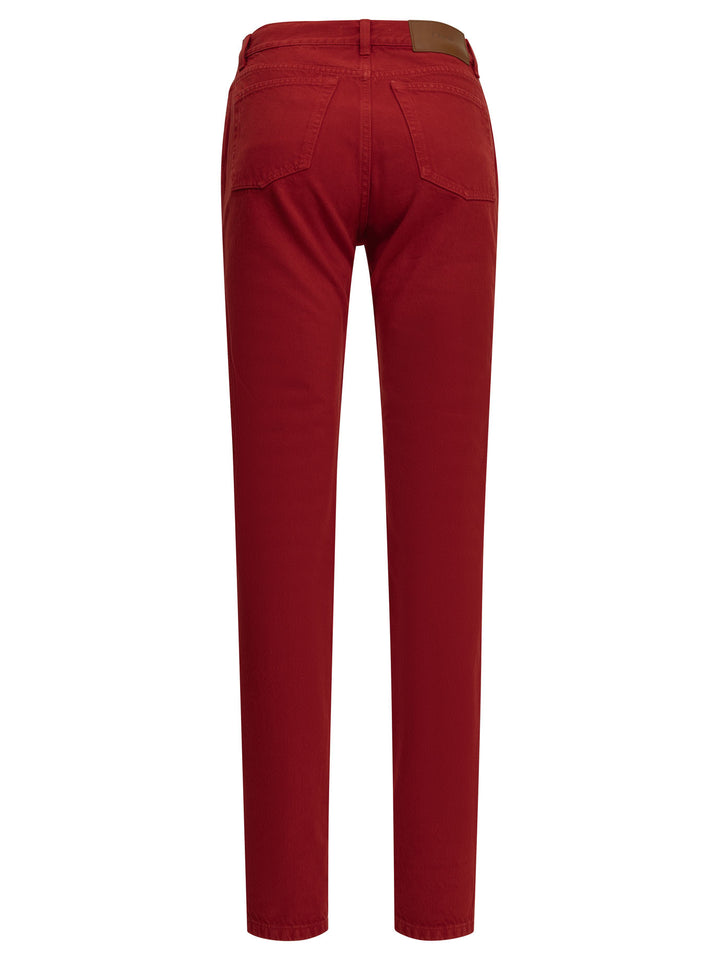 Chloé Straight-Leg Jeans - Rosso | aa3d05b4206a9f08b7f73fe6b89417270be1e0cc