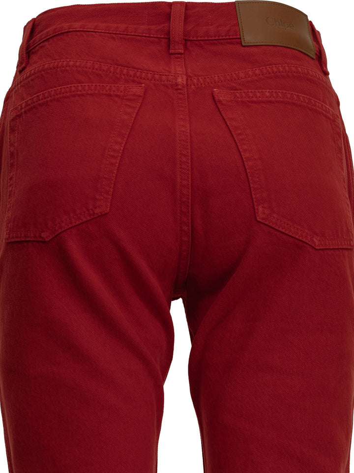 Chloé Straight-Leg Jeans - Rosso | 93b6687db86e12e04885295f03f36a3018982f52