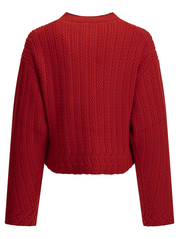 Chloé Heart Knitwear - Rosso | 36f3059b6d2b0ad7b71d1cbf7c292448d8f3d608
