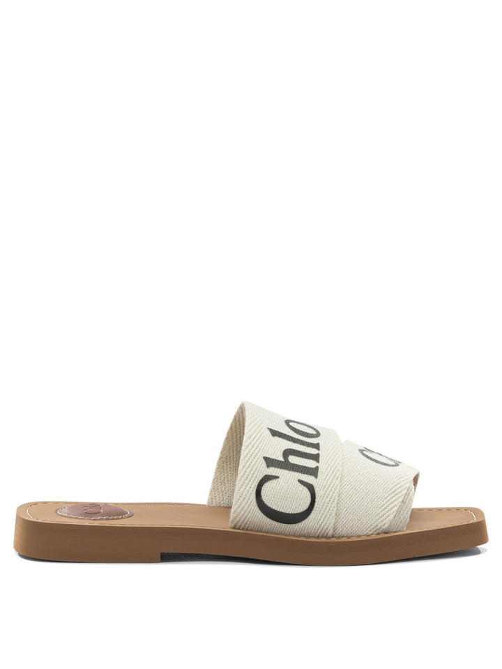 Chloé Woody Sandali - Bianco | bcfdcbbff81222d78aa1241ec2a963807cba91b0