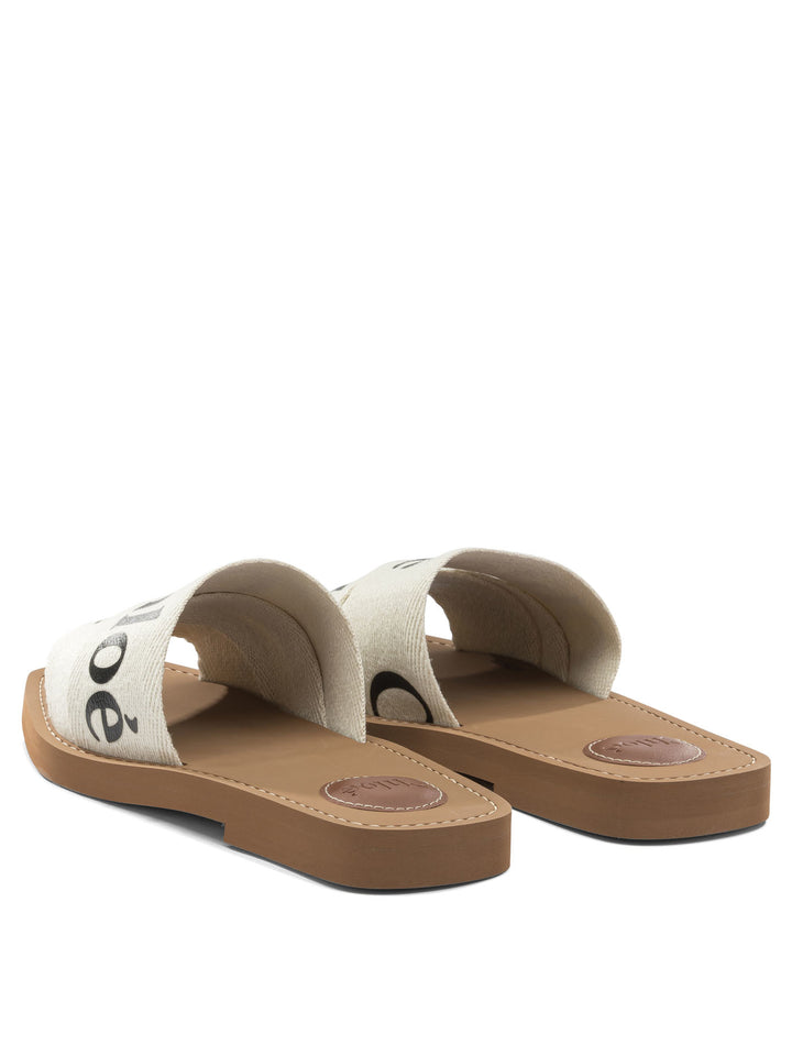 Chloé Woody Sandali - Bianco | 5322e9b17726ed2b01dc27f8f51b66bbe8eff776