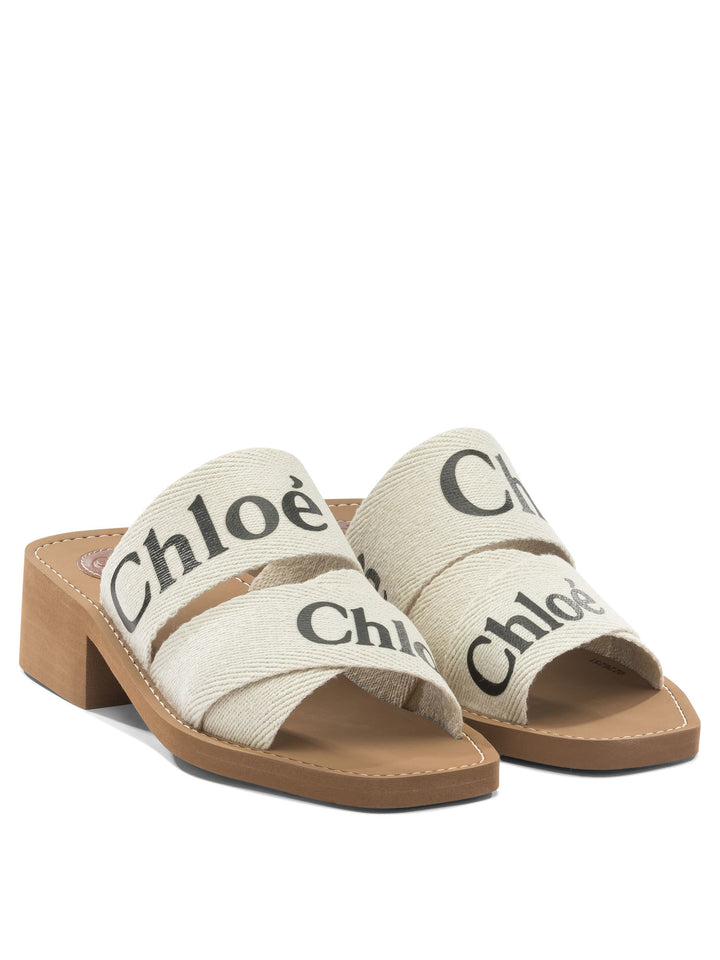 Chloé Woody Sandali - Bianco | 3b13ad3f64c541712e875c23c0c0a3952c001c9c