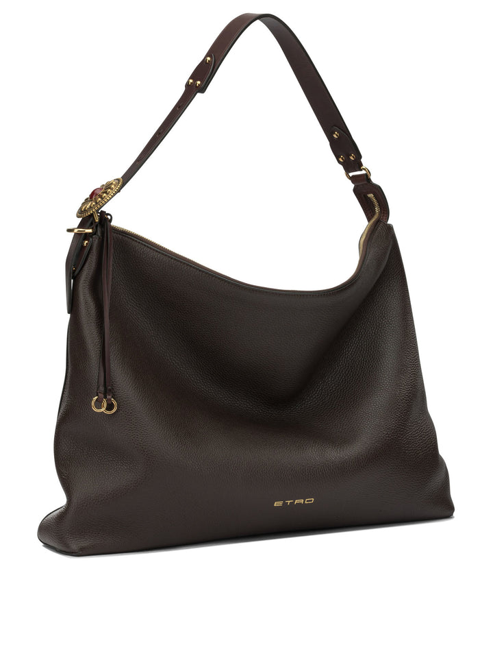 Etro Large Leather Shoulder Bag Borse a Spalla e Tracolla - Marrone | 51c4df39de772850363c7c24652a28c93e5d0b7f