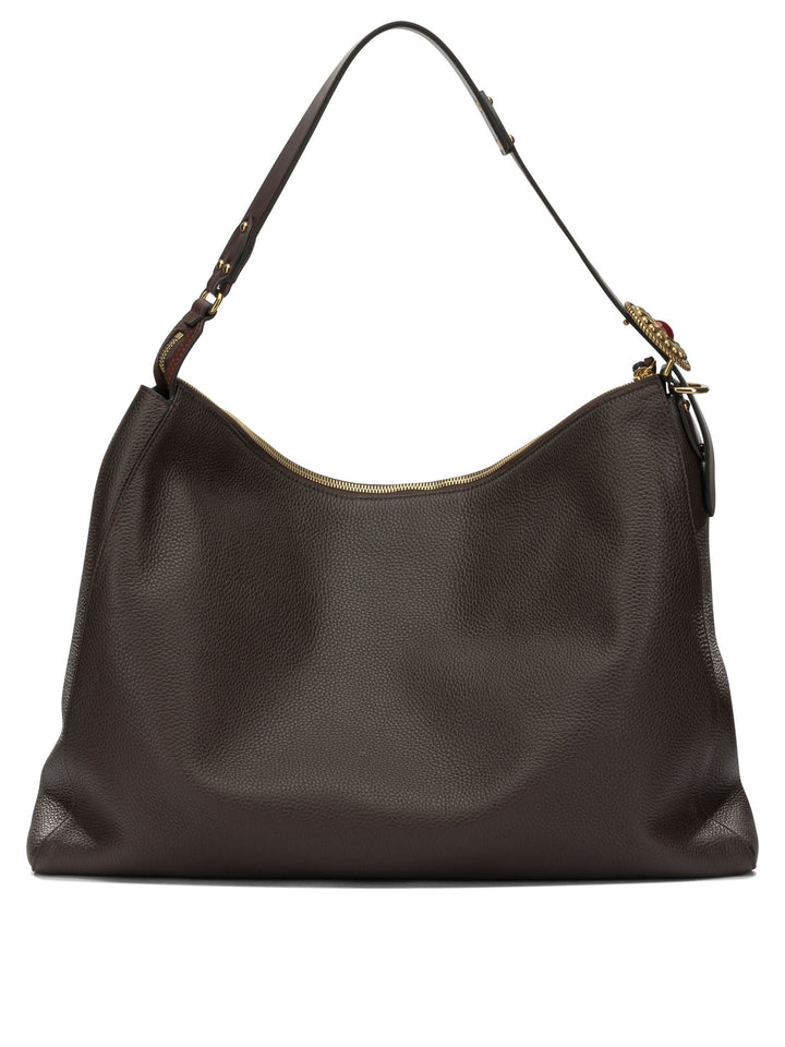 Etro Large Leather Shoulder Bag Borse a Spalla e Tracolla - Marrone | ae5a844d90f4da5a9187ba309545f80d457cdf36