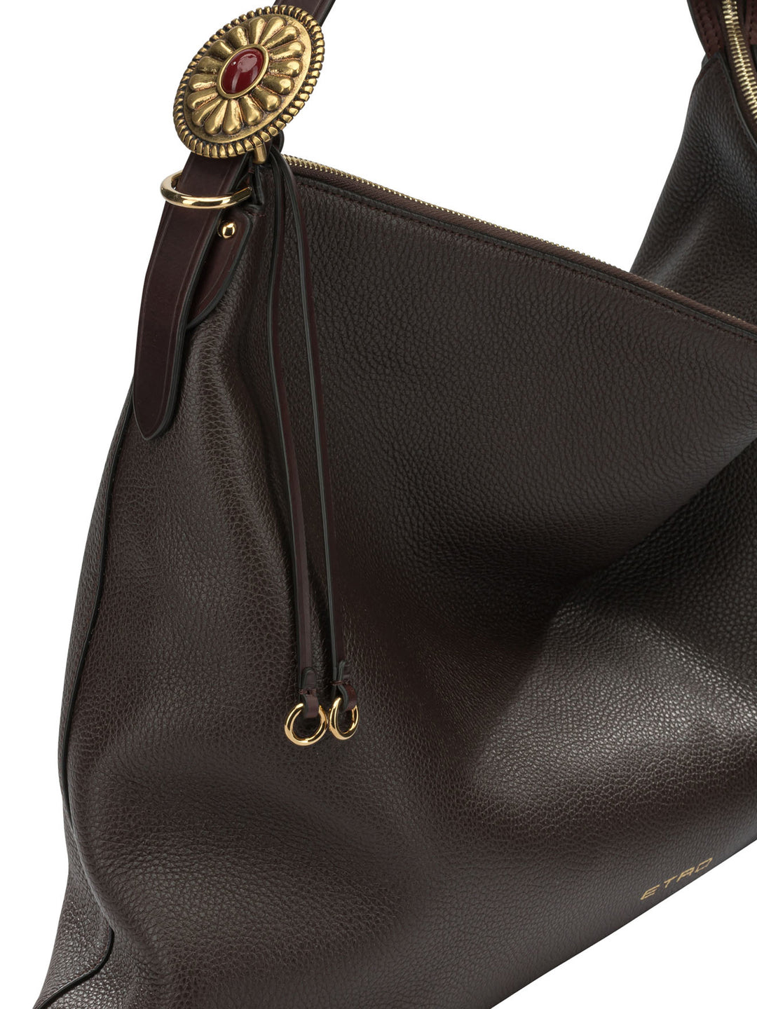 Etro Large Leather Shoulder Bag Borse a Spalla e Tracolla - Marrone | 5455170b926ce2487f8cb0a882445f2d2519f128
