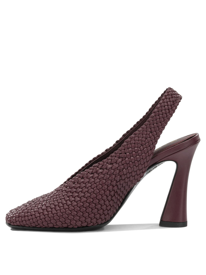 Etro 90mm Woven Slingbacks Schuhe mit Absatz Bordeaux
