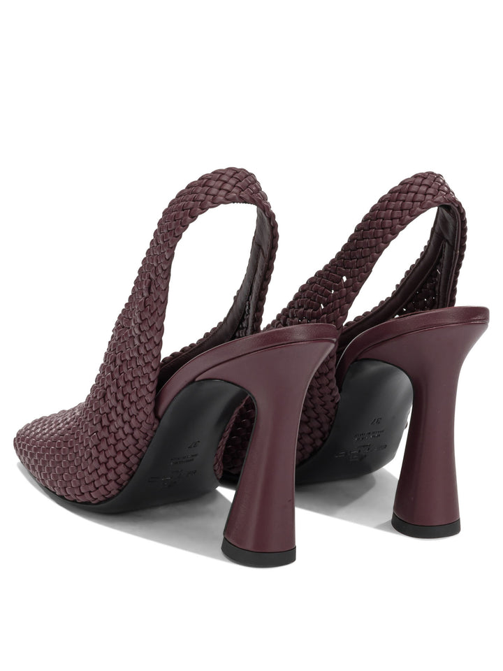 Etro 90mm Woven Slingbacks Schuhe mit Absatz Bordeaux