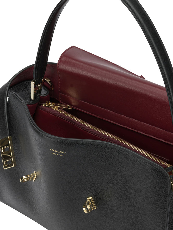 Ferragamo Hug Handbags - Nero | d83f88851a5f26883d7f908b539d95fb4db65434