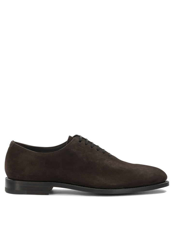 Ferragamo Suede Leather Oxford Lace-Up shoes - Marrone | 24ba6f5de12ab7e3a6102b168ac99a089cad0b21