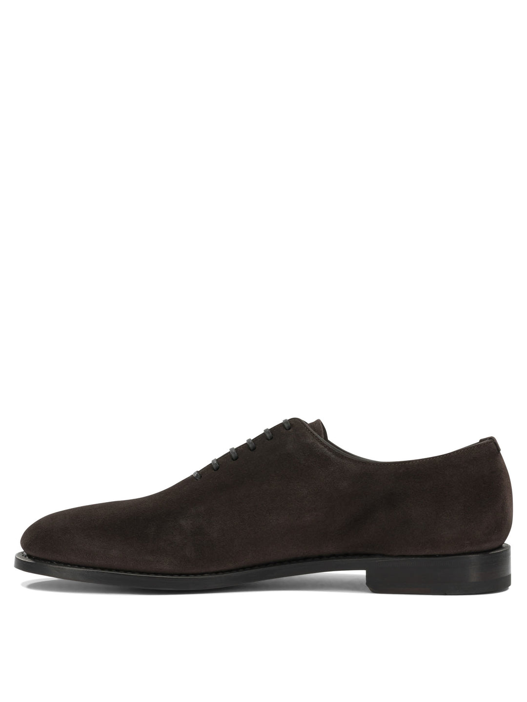 Ferragamo Suede Leather Oxford Lace-Up shoes - Marrone | a1ace02332272fd8534e294f3eb19fe6fb3ea1f4