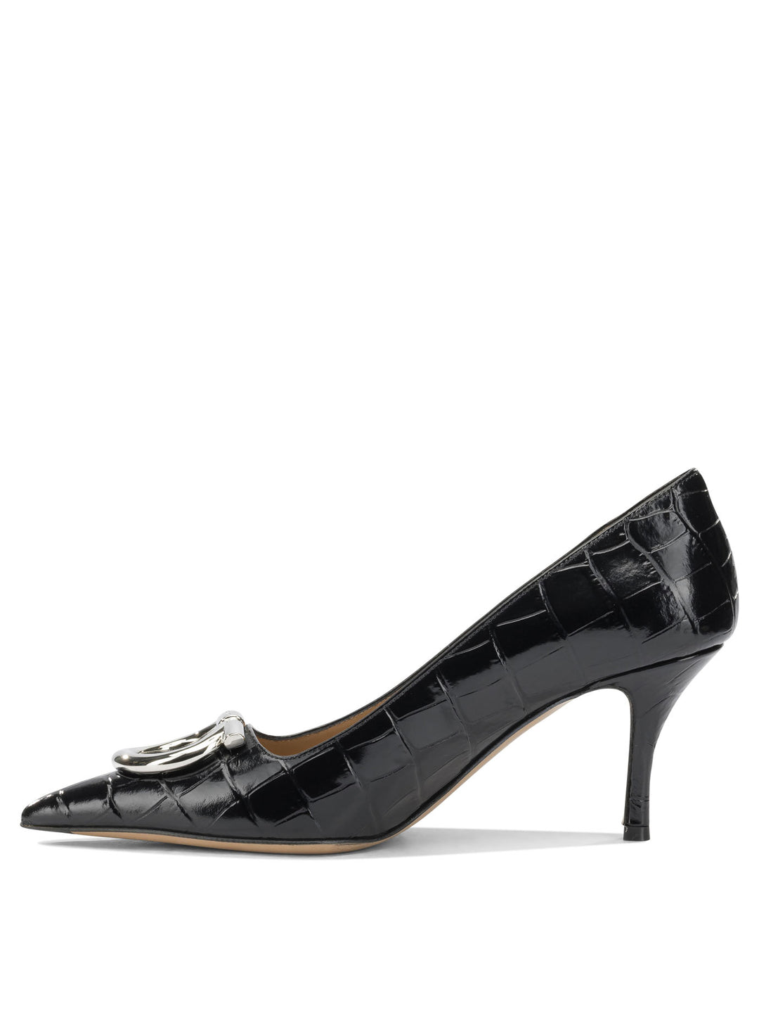 Ferragamo Maxi Gancini 70mm Heeled shoes - Nero | 15f7f928596a4da8ccf79c62c4cb2b3b8d02cb13
