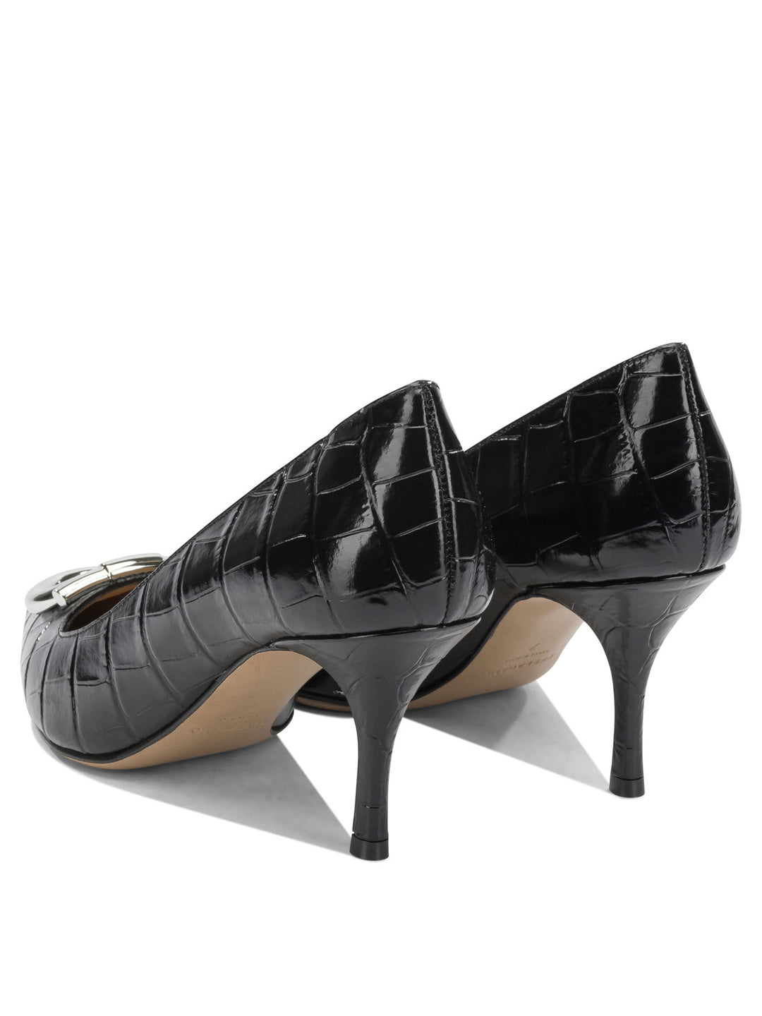 Ferragamo Maxi Gancini 70mm Heeled shoes - Nero | 8e75b7b749f001d22e06735bff58942a70ee85db