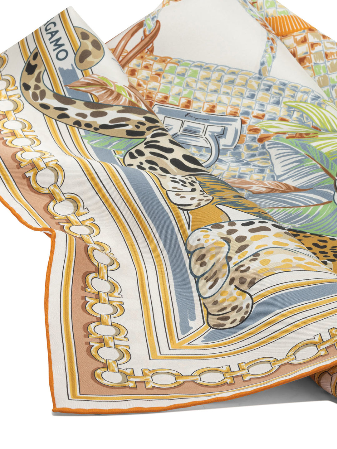 Ferragamo Feline Sciarpe & Foulard - Arancione | a9b5fcb223afa9883b9f975432094d747160c41c