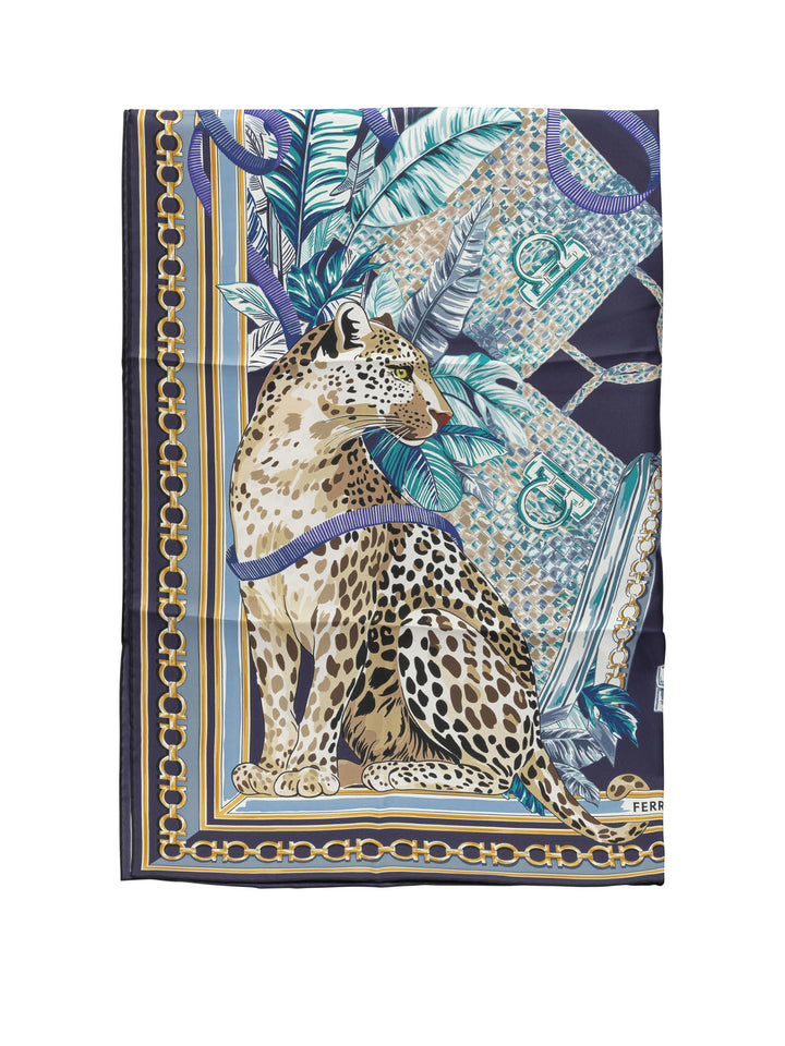 Ferragamo Felini Sciarpe & Foulard - Blu | e2cb4e70a9f95a8271252a5efccda2925240b2a7