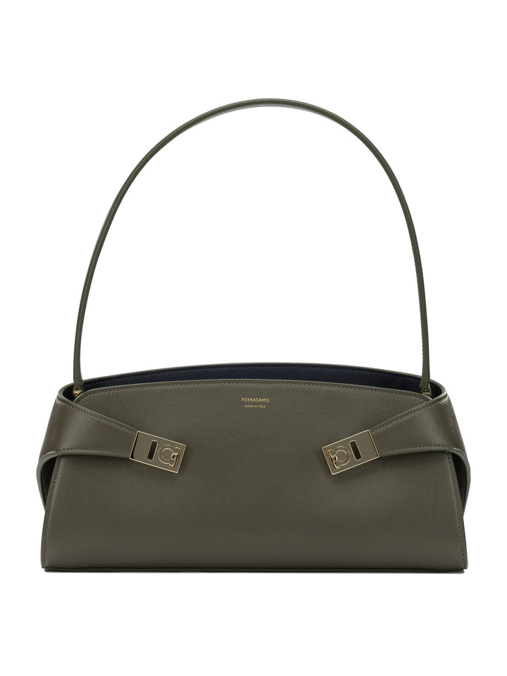 Ferragamo Hug East-West Borse a Spalla e Tracolla - Verde | b450f20d70855521cb36fe5ddc3c4fb361e58461