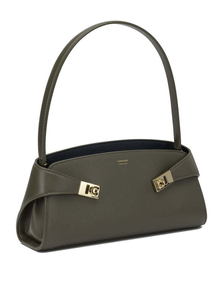 Ferragamo Hug East-West Borse a Spalla e Tracolla - Verde | dd287e0dde1c319326126c9a0a956a0d2a41833d