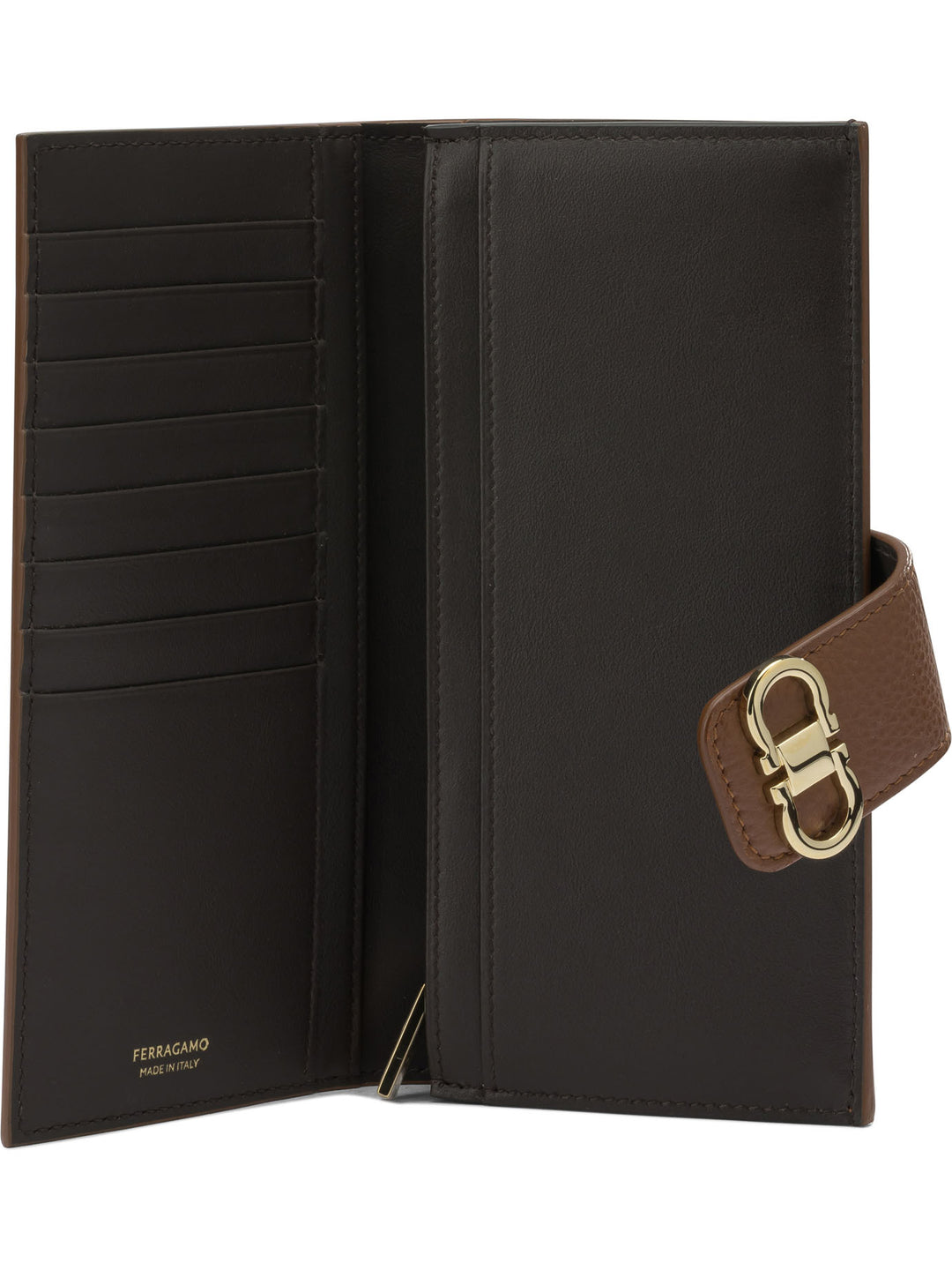 Ferragamo Gancini Continental Wallets & Card holders - Marrone | 114e27e4957cf3b6273f354bcd4e631e899c033d