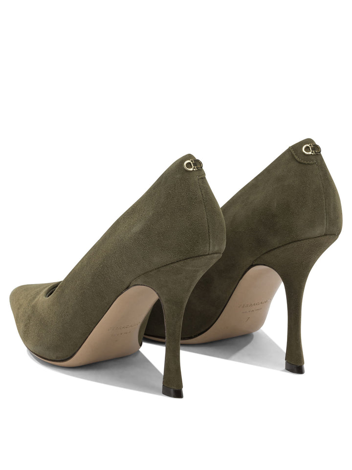 Ferragamo Elydea 95mm Heeled shoes - Verde | f5e159bdebeed993c1abfdb53f1363eb78ef2222