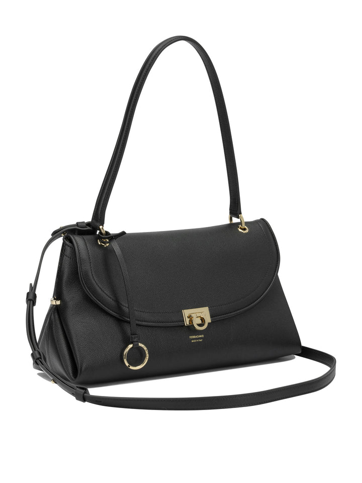 Ferragamo Gancini Borse a Spalla e Tracolla - Nero | 2c16183637447a79b0f514a3f2c81ddd803ab25c
