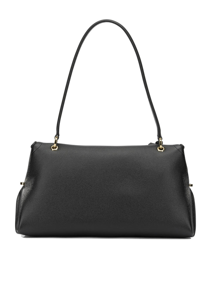 Ferragamo Gancini Borse a Spalla e Tracolla - Nero | f71f1a8b4ab042596da76edfb8330eb71afc15e1