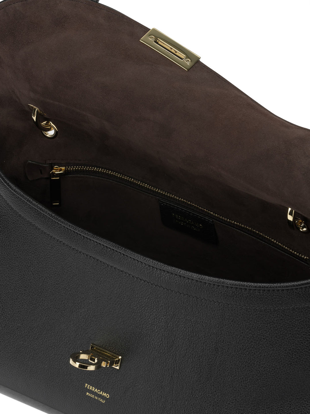 Ferragamo Gancini Borse a Spalla e Tracolla - Nero | cd245043c30ae973d529676d52d515885670dc95