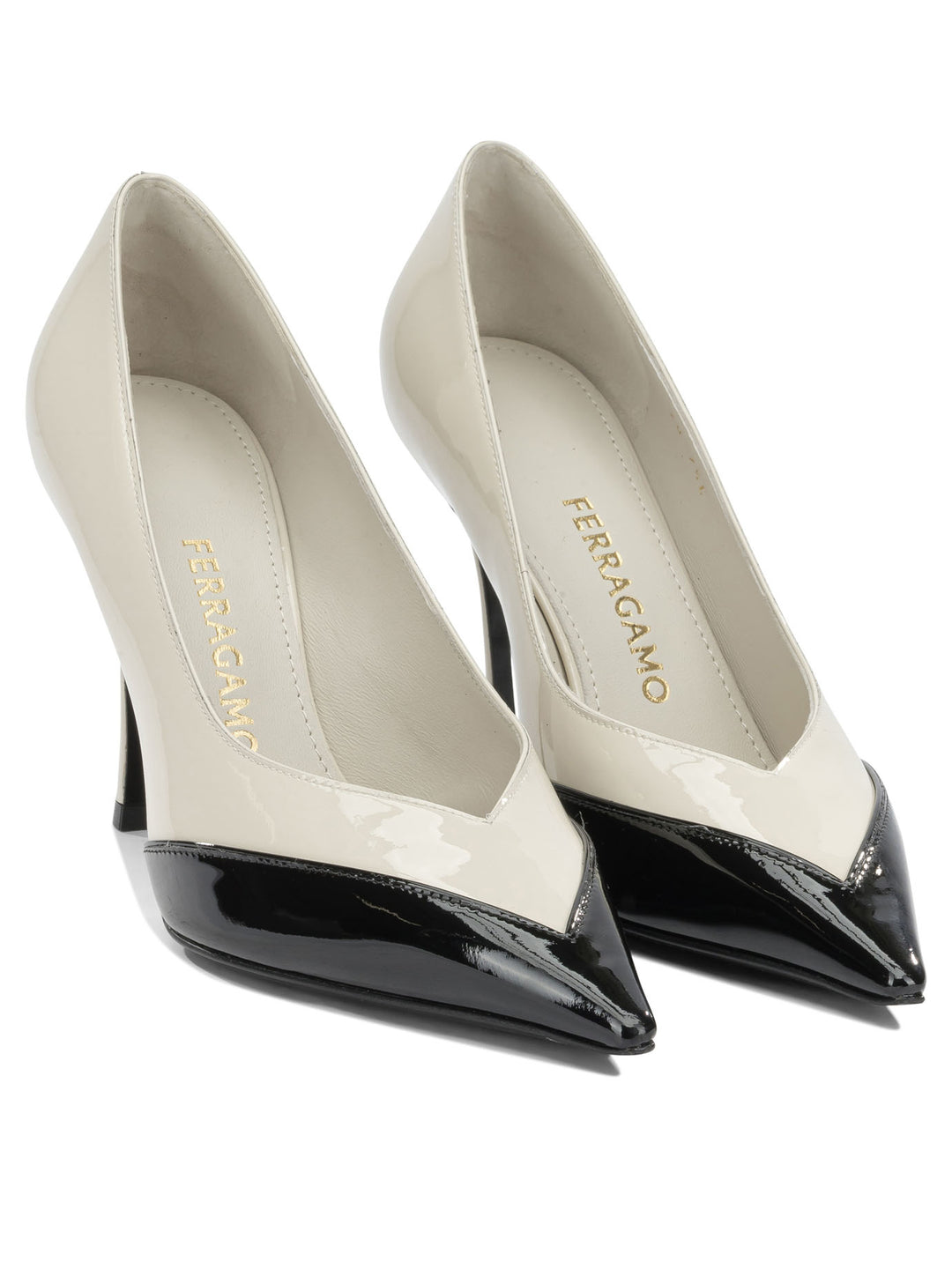 Ferragamo Yasmin 95mm Zapatos con Tacón Blanco