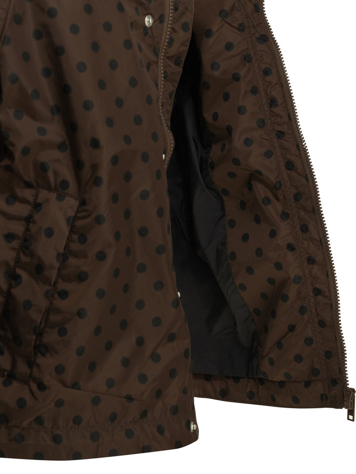 Ganni Light Polka Dot Jacket Jackets and Coats - Marrone | 432922d1dbc58cac98e42a175302d6616e423e7a