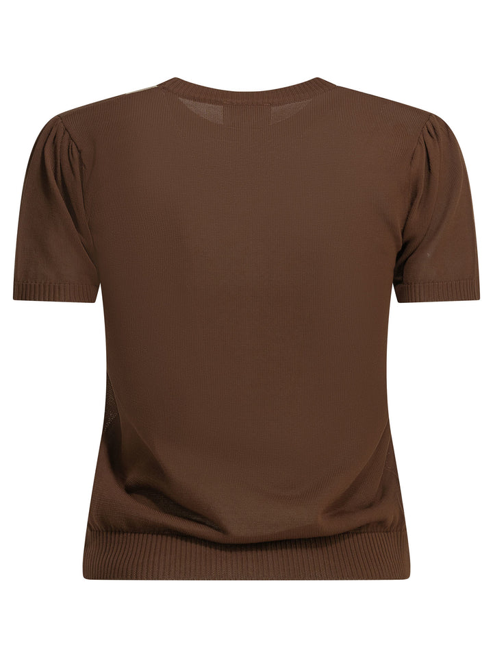 Ganni Argyle Knitwear - Marrone | e2c8fd636b04832eead03f26e8f8eca8612f7859
