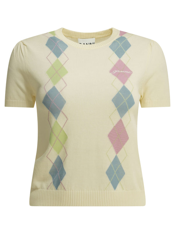 Argyle Knitwear Bianco