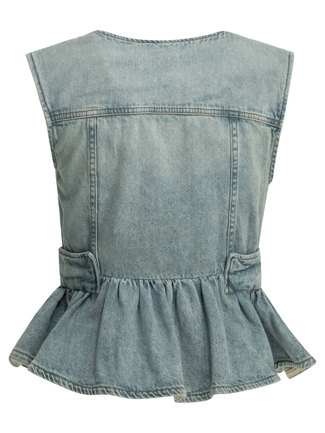 Ganni Denim Vest Top - Light blue | 64d114754c4f18239e80c6cf3fd317ae4195ea49