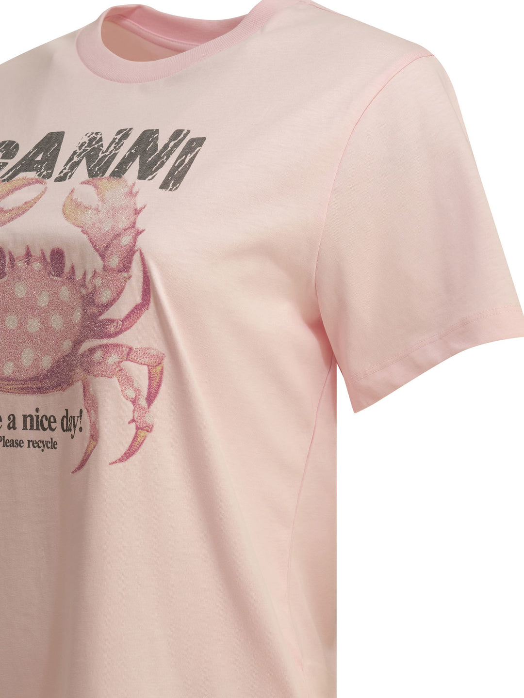 Ganni Crab T-shirts - Rosa | 67288e06d518e99174728e05409fd235e4816a6a