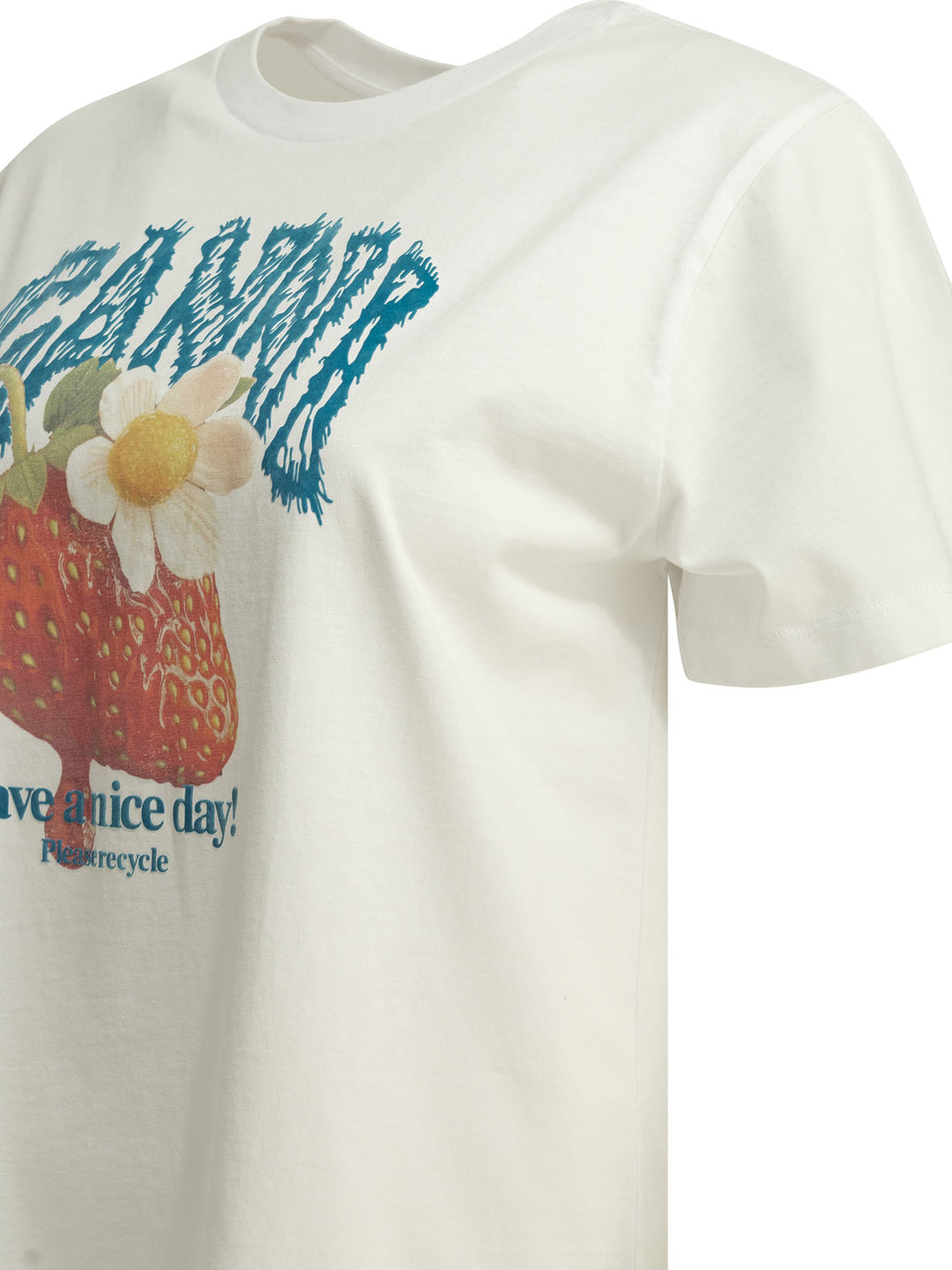 Ganni Strawberry T-shirts - Bianco | d1e0b9046470ae6a436af61b1588f19021b2236c